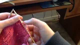 Knitting a starshaped dishcloth [upl. by Llednahc]