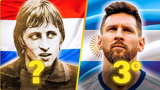 ⚽ Top 10 MEJORES jugadores de la historia del Fútbol 😱 [upl. by Blunt]