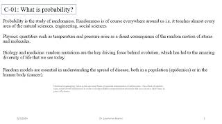 L01 Introduction to probability [upl. by Urita526]