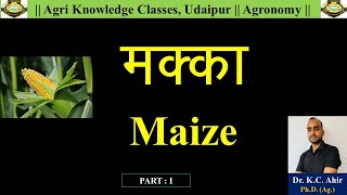 मक्का  Maize  Part  I [upl. by Letta400]