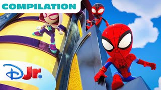 Marvels Meet Spidey and his Amazing Friends Shorts  Season 3  20 Min Compilation  disneyjr [upl. by Suoirred465]