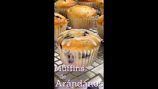 Muffins de Arándano shorts Blueberry Muffins [upl. by Eatnoj529]