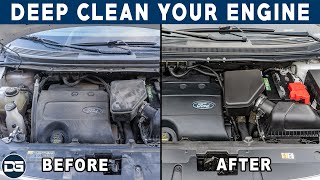 How To DEEP Clean Your Engine Bay  Complete Engine Bay Detailing Tutorial [upl. by Eneryt]