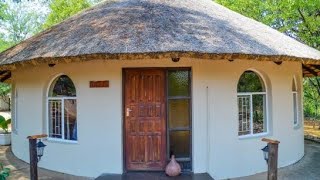 Tour A Traditional Mud House Design in South Africa Called Rondavel [upl. by Nnodnarb]