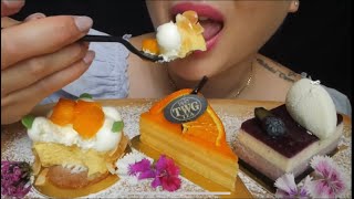 NE ASMR BITES ONLY MOUSSE CAKES ASMR [upl. by Eldrid]