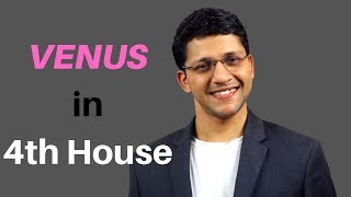 Venus in 4th House of Vedic Astrology Birth Chart [upl. by Rumilly]