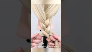 How To Braid Hair For Complete Beginners  3 Strand Braid  Quick 2 Minute Basic Braid Hairstyle [upl. by Ilat]