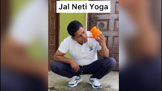 Jal Neti kriya Performed By Yoga Acharya Sunil kumar  Yoga Acharya Sunil Kumar [upl. by Eilsek]