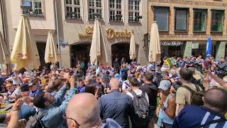 TARTAN ARMY Invade MARIENPLATZ in MUNICH [upl. by Aldercy]