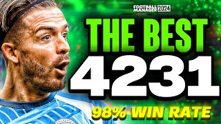 The BEST 4231 FM24 Tactic 98 Win Rate  Football Manager 2024 [upl. by Luana]