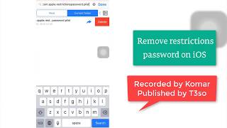 How to Remove Restrictions Passcode on iPhone [upl. by Licha466]