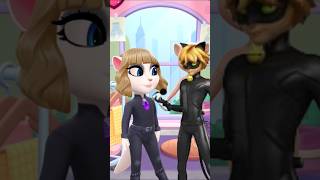 Cat Noir Miraculous Ladybug vs My Talking Angela2 cosplay catnoir ladybug mytalkingangela2 fyp [upl. by Francine136]