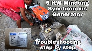 Paano mag troubleshoot ng Mindong Synchronous Generator 5KW [upl. by Ecirual]