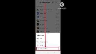 YouTube Subscribers Unsubscribe Kaise Kare  How to unsubscribe youtube Subscribersshorts [upl. by Gloriane720]