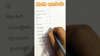 Math symbols learnenglish learning vocabulary education maths english reasoning symbols yt [upl. by Roselia297]