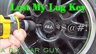 Remove Locking Lug Nut Without the Key  Drilling Out amp Extracting Lug Nut  Lost My Key [upl. by Annawyt933]