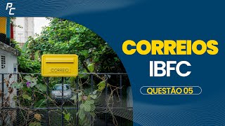 CORREIOS IBFC Questão 5 [upl. by Ashford]