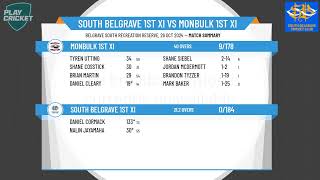 South Belgrave 1st XI v Monbulk 1st XI [upl. by Boot]