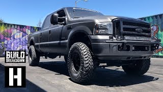 Is this 700HP Diesel Ford F250 the BIGGEST vehicle to ever get Rowdy in our small lot [upl. by Aitnyc962]