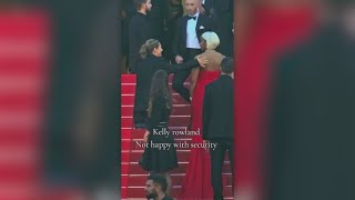 Kelly Rowland confronts security guard on Cannes red carpet [upl. by Yrrah197]