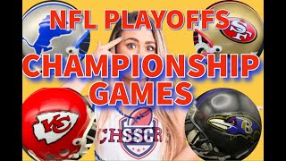 NFL CHAMPIONSHIP GAMES OUR PICKS FOR ALL GAMES [upl. by Leal]