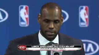 LeBron James 2013 MVP Speech [upl. by Haila840]