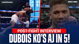 Anthony Joshua Daniel Dubois amp Eddie Hearns Immediate Reaction To Shock KO [upl. by Aneehsar]