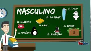 Masculino y femenino en español regla general [upl. by Anuqahs]