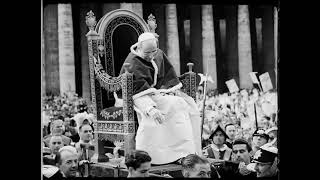 30th anniversary of Italys Catholic Womens Action Clubs with Pope Pius XII 1948 Full HD [upl. by Htepsle]