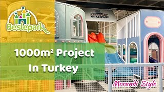 Beslepark 1000m² Indoor Playground Project in Turkey [upl. by Nij421]