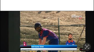 Anil kumar shah is fire🔥☄️ Nepal vs Canada 2nd ODI match2024crickethalfcentury [upl. by Aiveneg935]