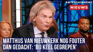 Schokkende onthullingen Matthijs van Nieuwkerk bij keel gegrepen [upl. by Ardnekan]