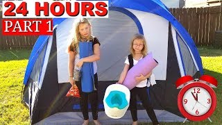 24 Hours Overnight In A Tent Challenge [upl. by Nitsa615]