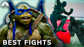 Top 10 TMNT Fights RANKED  Teenage Mutant Ninja Turtles  Paramount Movies [upl. by Eladnek]