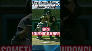 Umpire John McSherry Critiques Steve Yeagers Framing Techniqueshorts [upl. by Igal859]