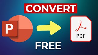 How to Convert PowerPoint to PDF Free  PPTX to PDF [upl. by Grekin]