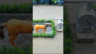 How to make mini motor water pump project horse water bathed videos  321 [upl. by Notfilc]