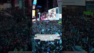 Thousands gather for quotJewish Pride Takeoverquot in times square [upl. by Missak]