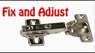 Fix and Adjust QUICKLY Loose Crooked or Cockeyed KitchenBathroom Cabinet Door That Will NOT CLOSE [upl. by Natale754]