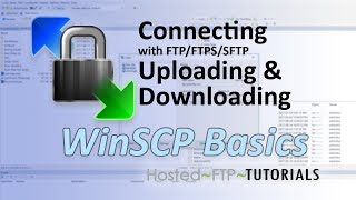 WinSCP Tutorial  Connecting with FTP FTPS SFTP uploading and downloading [upl. by Abebi]