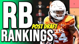 Top 10 Dynasty Rookie Running Back Rankings amp Tiers Post NFL Draft [upl. by Arturo]