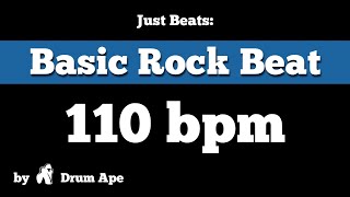 110 bpm Basic Rock Beat drums only [upl. by Darya]