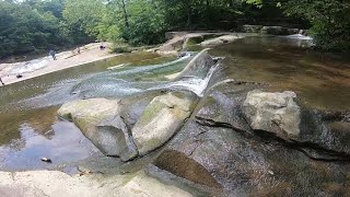 Falls at David Fortier River Park Olmsted Falls Ohio [upl. by Ahseeyt]