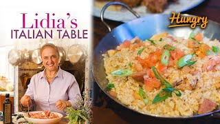 HOW TO MAKE RISOTTO  Lidias Italian Table S1E5 [upl. by Nwahsav]