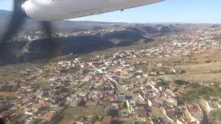 Approach and Landing in Melilla in an Air Nostrum ATR72 [upl. by Ognimod]