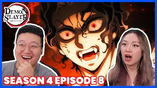 HASHIRAS UNITE SO CINEMATIC 🤯  Demon Slayer Season 4 Episode 8 Couples Reaction amp Discussion [upl. by Adimra]