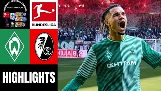 SV Werder Bremen vs SC Freiburg 19Spieltag Bundesliga Highlights [upl. by Forester859]