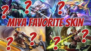 Rating Miya skins from worse to the top one mobilelegends [upl. by Ahseek]