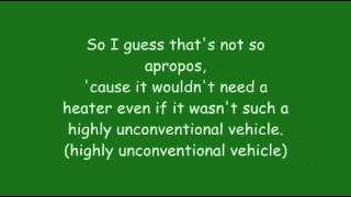 Phineas And Ferb  Highly Unconventional Vehicle Lyrics HD  HQ [upl. by Pillyhp637]