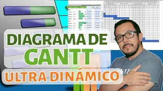 🔆 Cómo crear un cronograma DIAGRAMA de GANTT DINAMICO en Excel 😱 [upl. by Erdnassak]